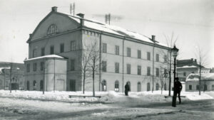 Gamla teatern i kvarteret Teatern år 1902. Foto: Frida Moberg. Ur Norrköpings stadsarkivs samlingar