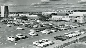 Hageby Centrum 1967. Foto: Gustaf Larsson. Ur Norrköpings stadsarkivs samlingar